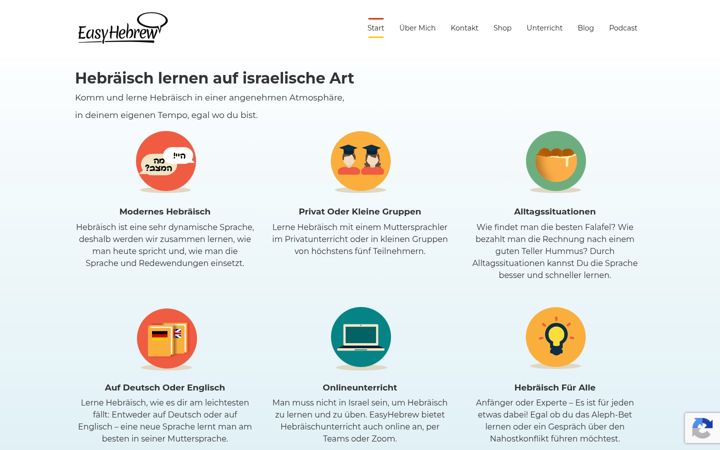 Screenshot of easyhebrew.de