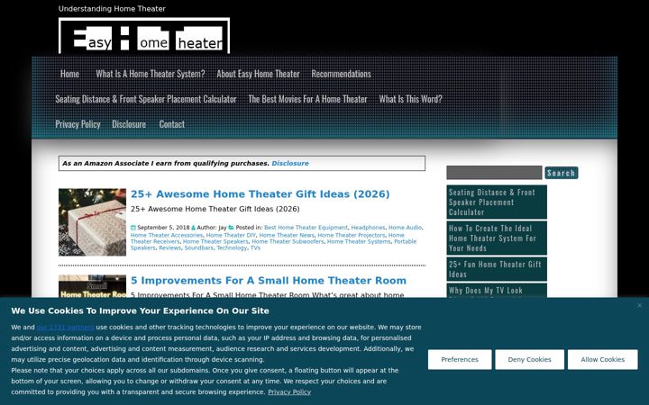 Captură de ecran a easyhometheater.net