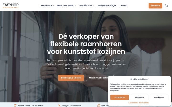 Screenshot di easyhor.nl