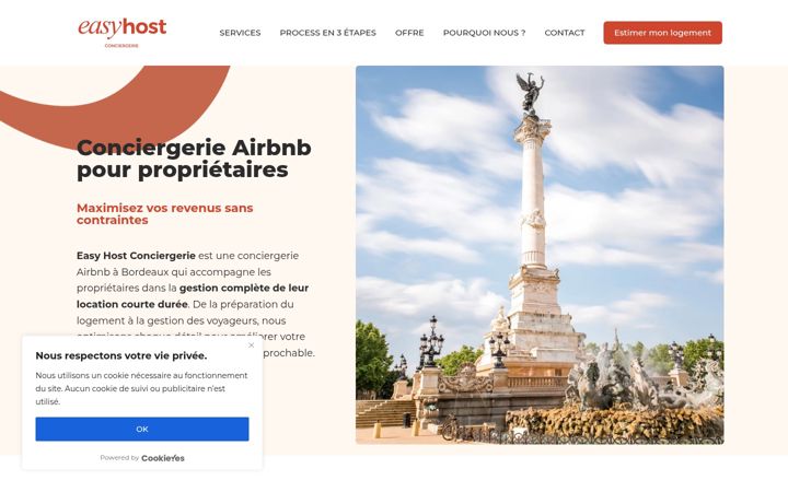 Screenshot of easyhostconciergerie.com