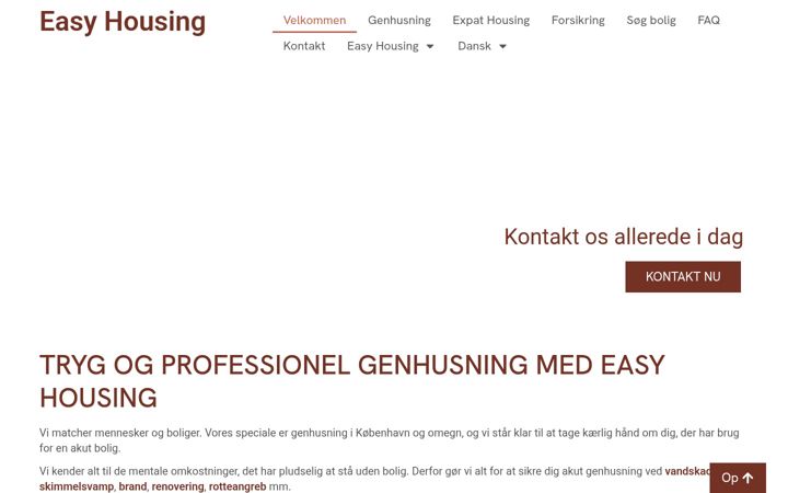 Skjámynd af easyhousing.dk