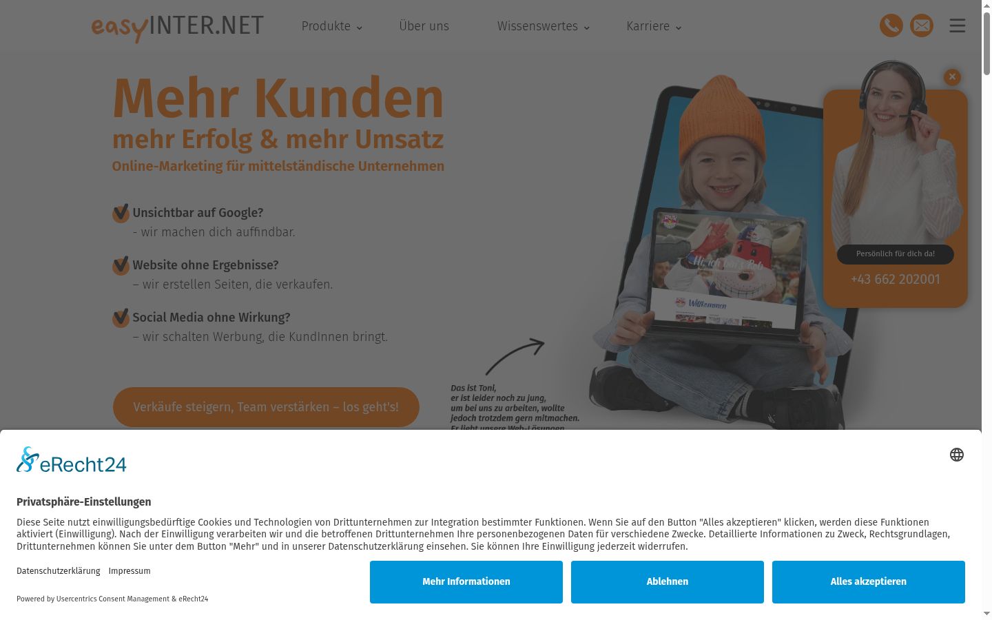 Sutikimo reklamjuostės, rodytos prieš bet kokią sąveiką, ekrano kopija