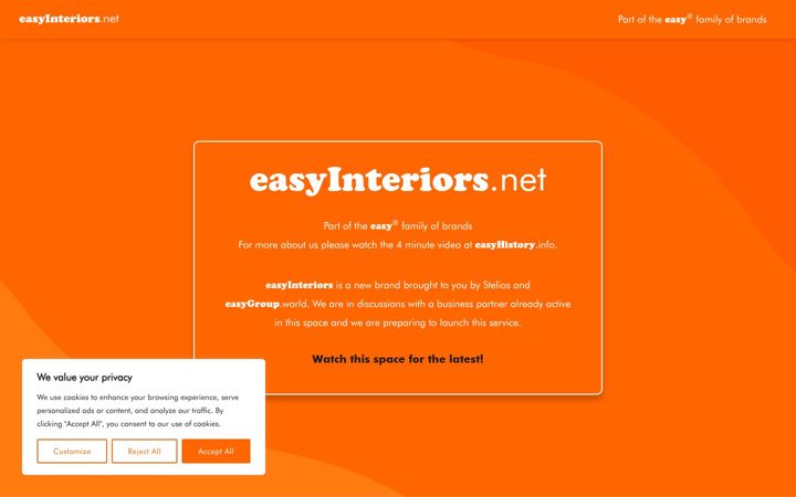 Captură de ecran a easyinteriors.net