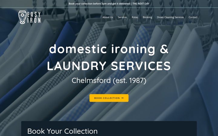 Snímek obrazovky easyironchelmsford.uk