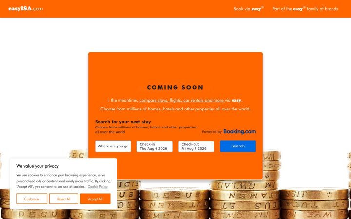 Screenshot of easyisa.com