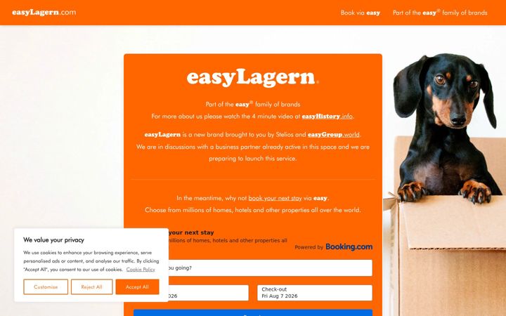 Screenshot of easylagern.com