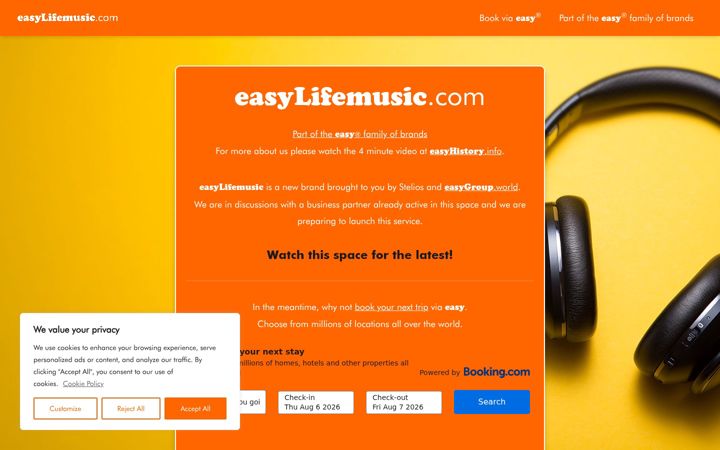 Screenshot of easylifemusic.com