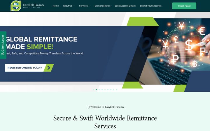 Screenshot van easylinkfinance.com.au