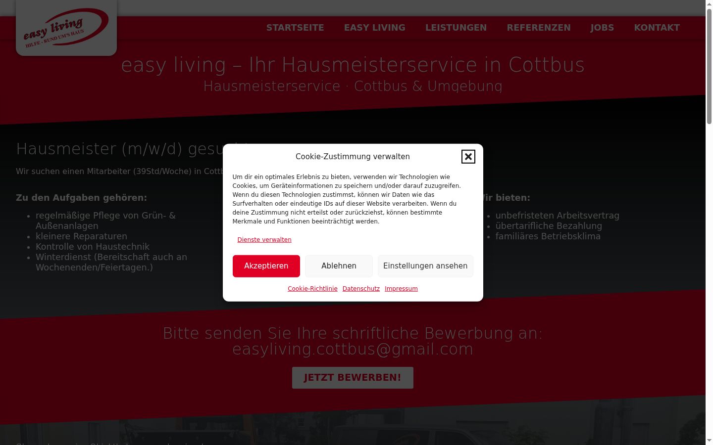 Capture d'écran de la bannière de consentement affichée avant toute interaction
