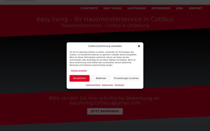 Screenshot of easyliving-cottbus.de