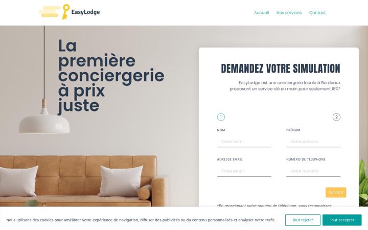 Screenshot of easylodge.fr