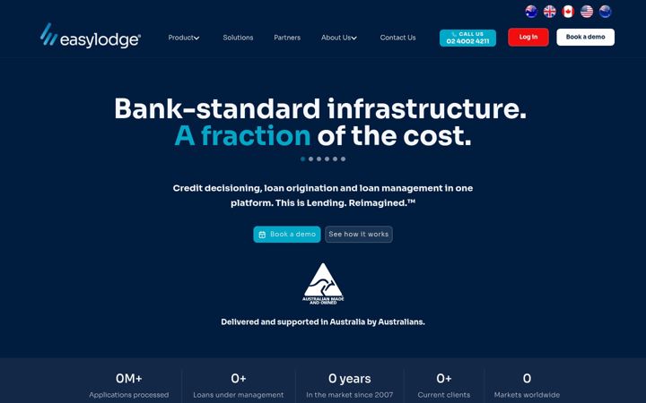 Screenshot of easylodgesoftware.com.au