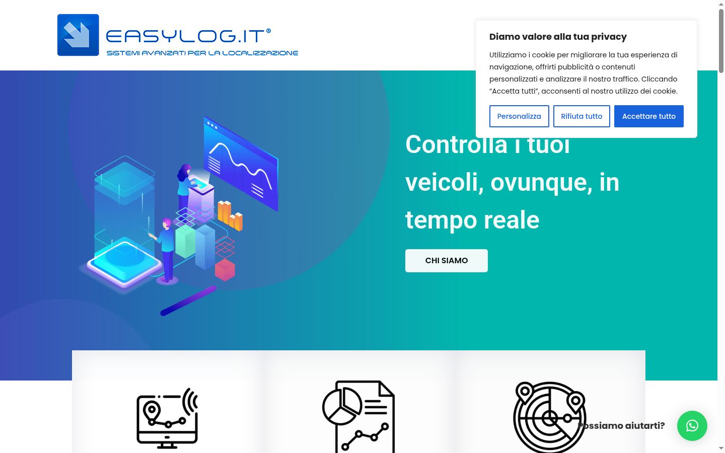 Captura de pantalla del banner de consentimiento mostrado antes de cualquier interacción