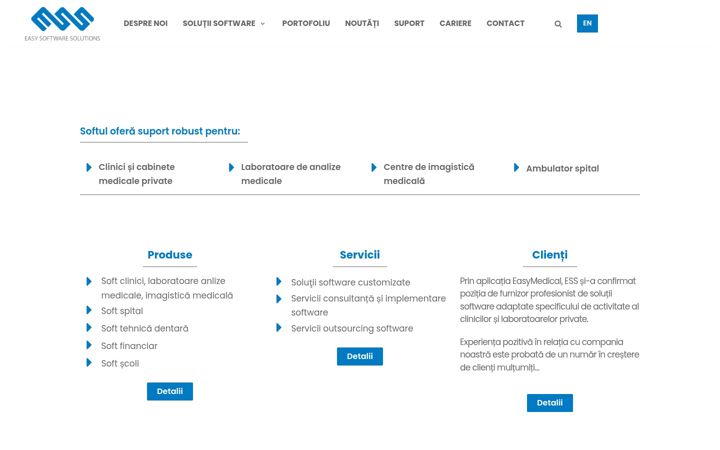 Screenshot of easymedical.ro