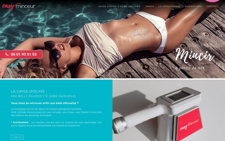Screenshot of easyminceur.com