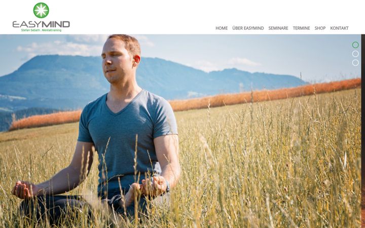 Posnetek zaslona easymind.at