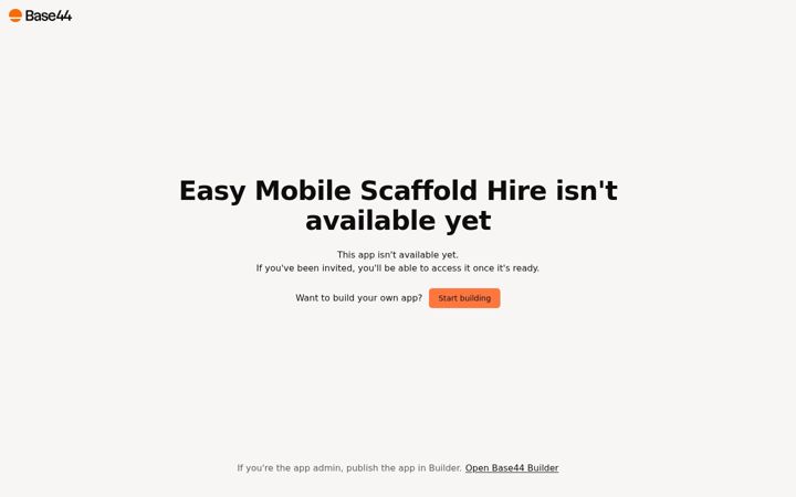 Screenshot of easymobilescaffoldhire.com.au
