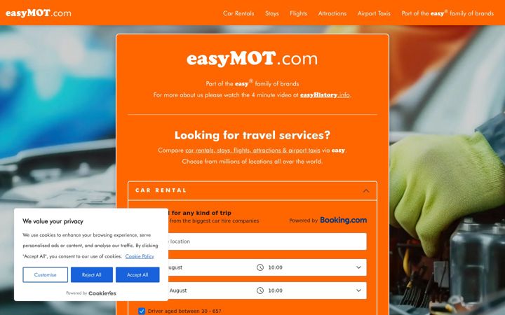 Screenshot of easymot.com