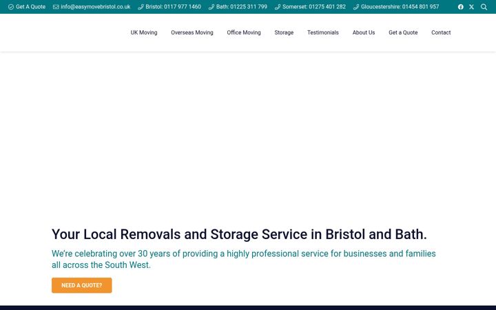 Skjermbilde av easymovebristol.co.uk