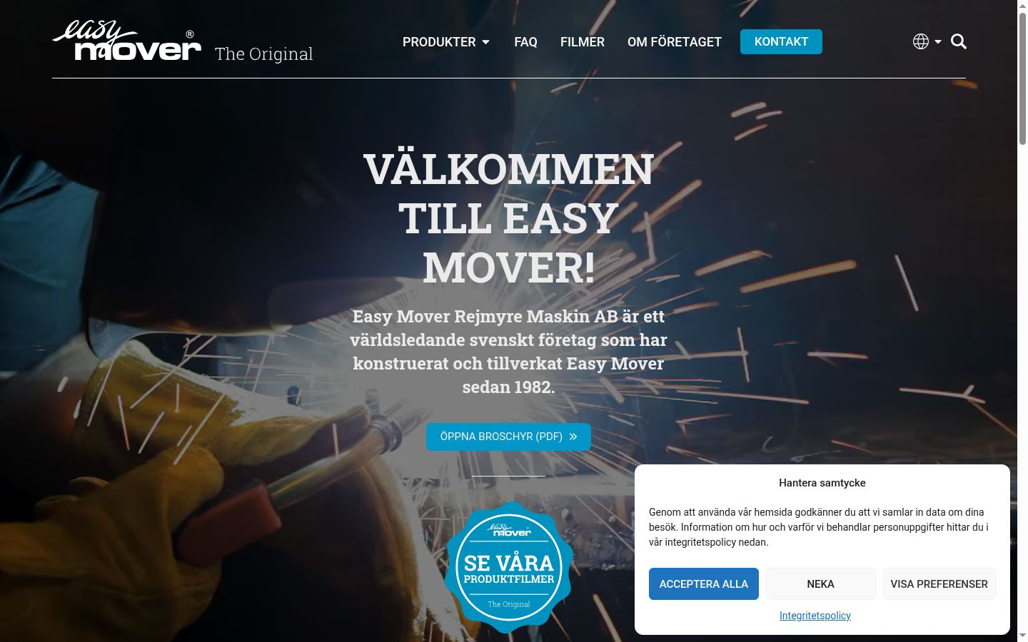 Screenshot tal-banner tal-kunsens muri qabel kwalunkwe interazzjoni