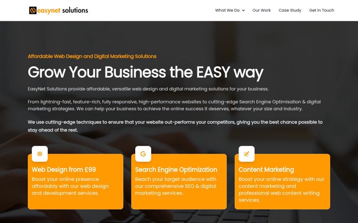 Screenshot of easynetsolutions.uk
