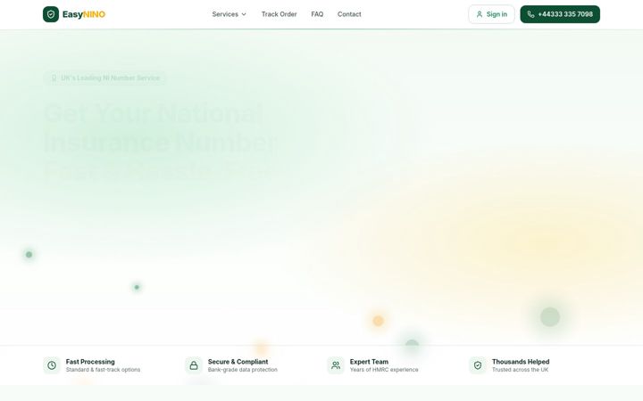 Screenshot of easynino.co.uk