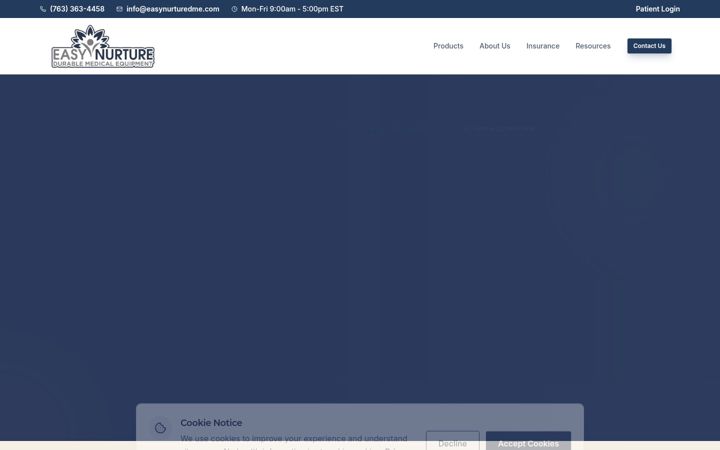 Screenshot of easynurturedme.com