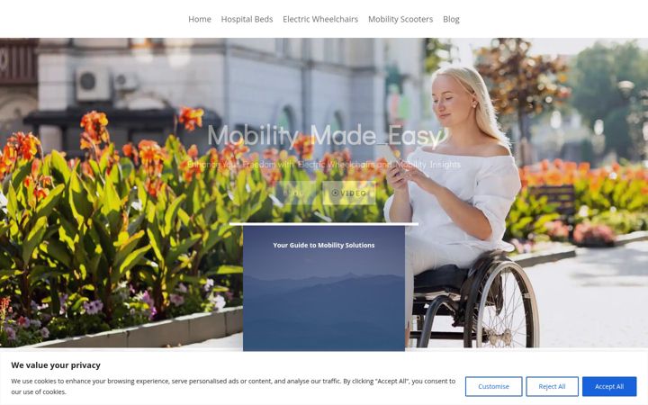 Screenshot of easyonwheels.com