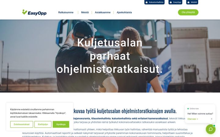 Screenshot di easyopp.fi