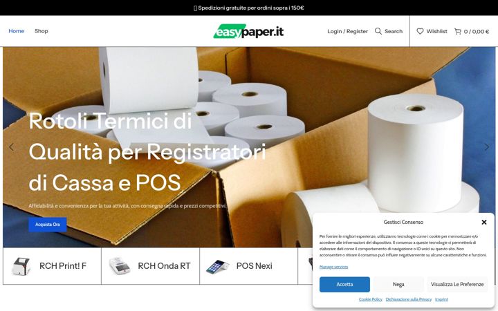 Ekrānuzņēmums no easypaper.it