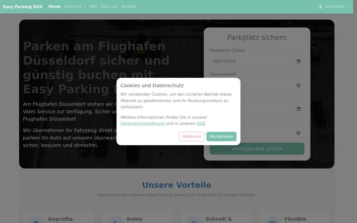 Screenshot of easyparkingdus.de