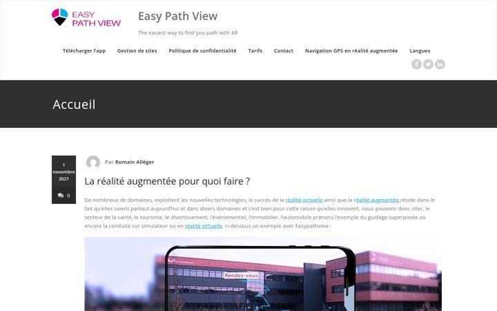 Screenshot of easypathview.com