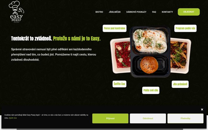 Screenshot of easypeasybistro.cz