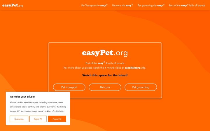 Screenshot of easypet.org