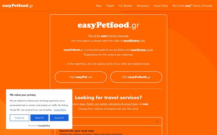 Screenshot of easypetfood.gr