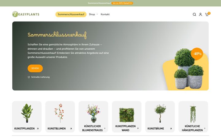 Screenshot of easyplants-kunstpflanzen.de