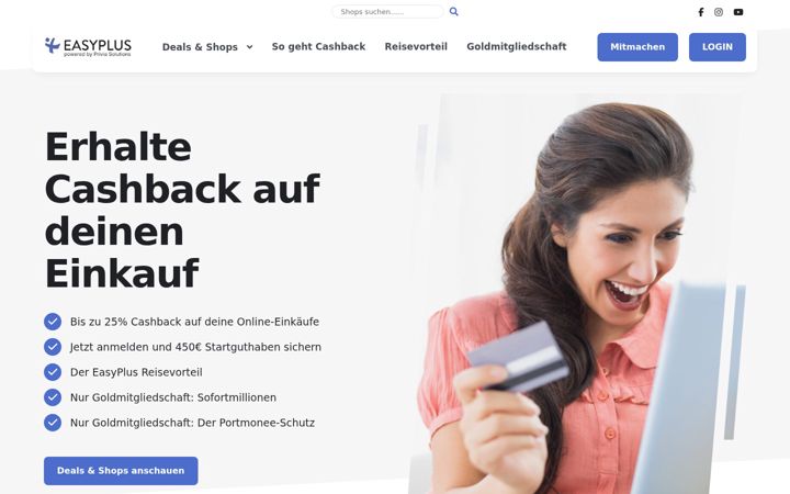 Screenshot of easyplus.de