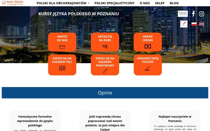 Captura de pantalla de easypolish.com.pl