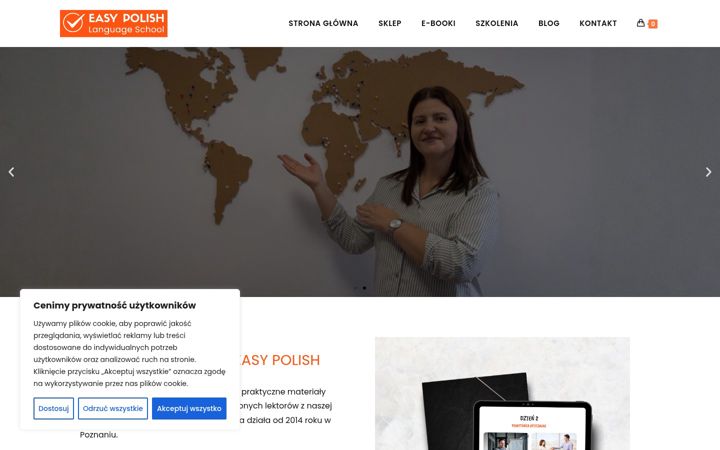 Captura de pantalla de easypolishshop.com.pl