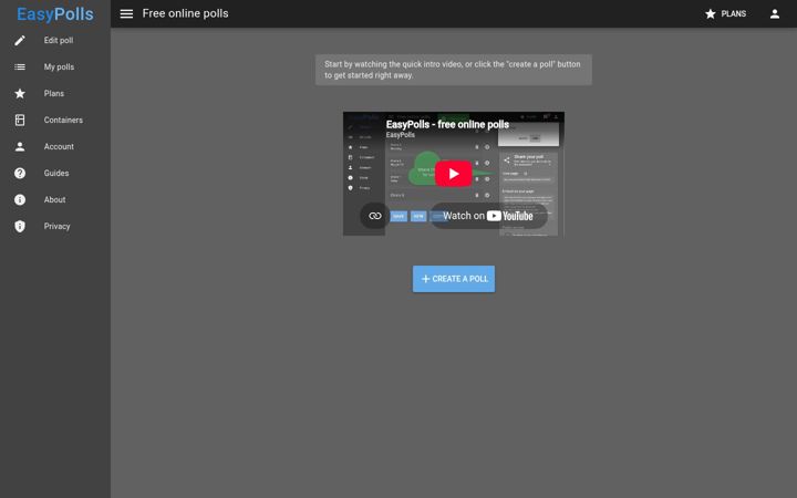 Screenshot of easypolls.net