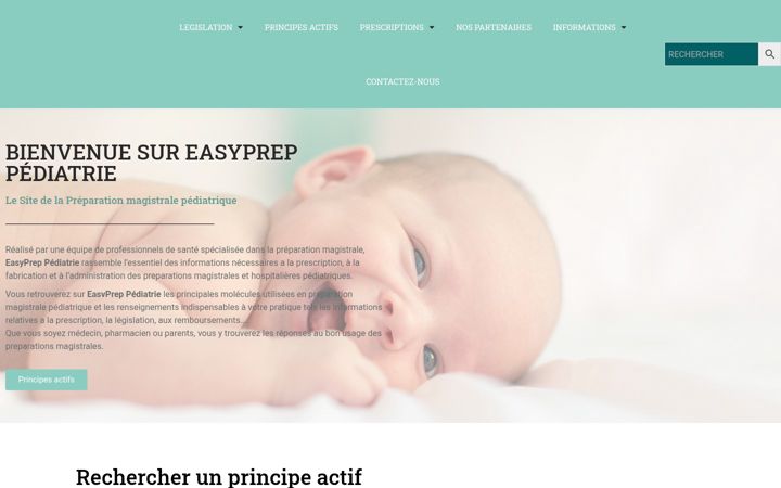 Posnetek zaslona easypreppediatrie.fr