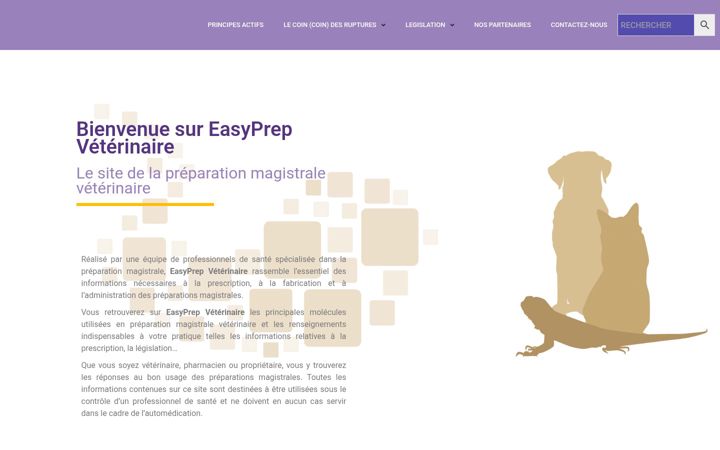 Zrzut ekranu easyprepveterinaria.es