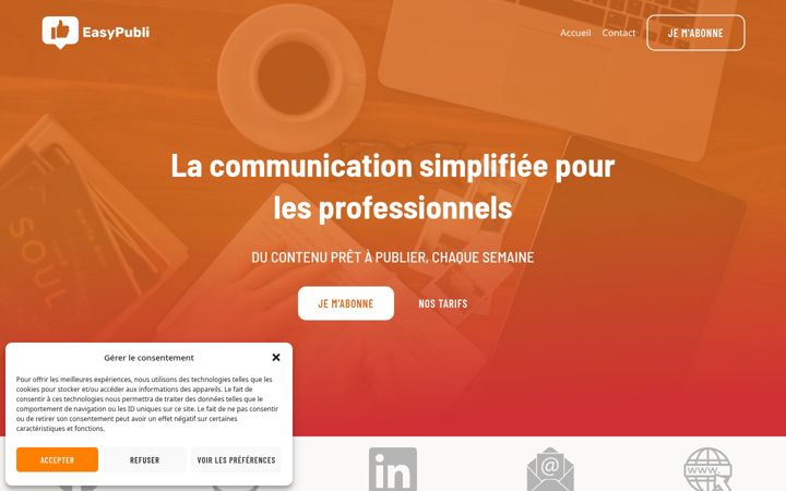 Screenshot of easypubli.fr