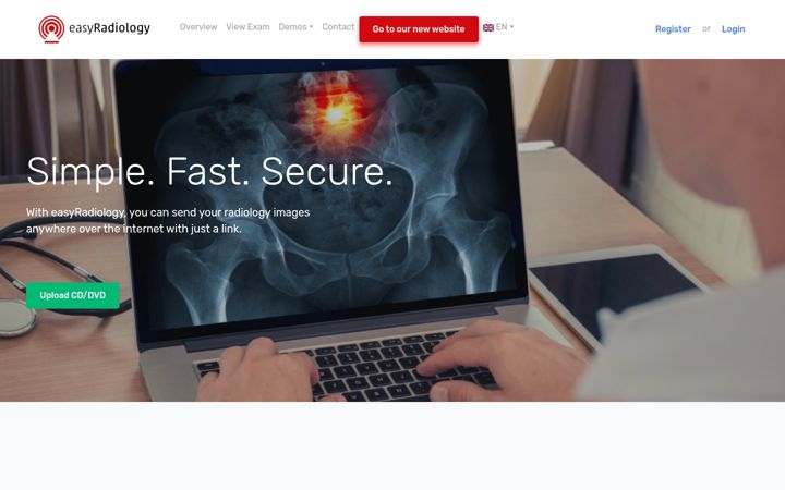 Captură de ecran a easyradiology.net