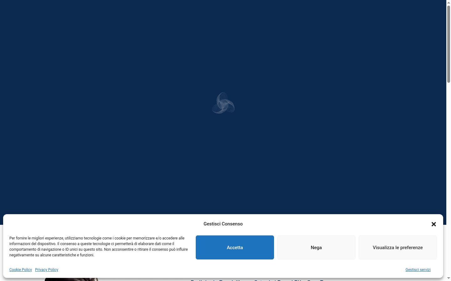 Screenshot des Einwilligungsbanners vor jeglicher Interaktion
