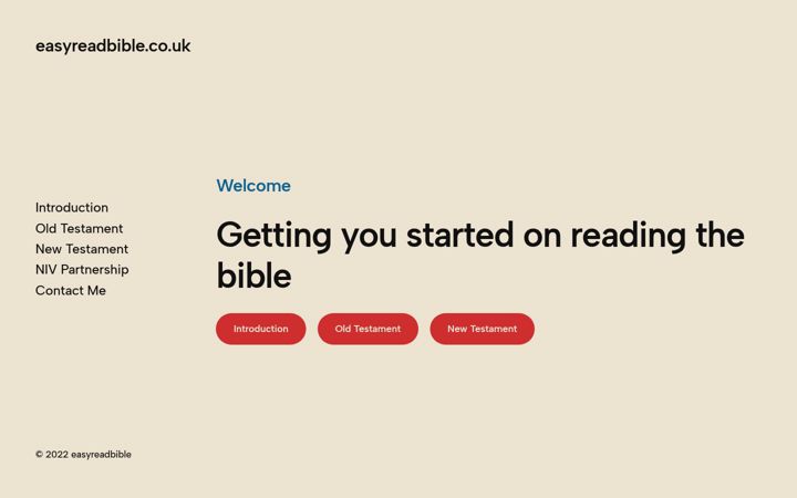 Snimka zaslona za easyreadbible.co.uk