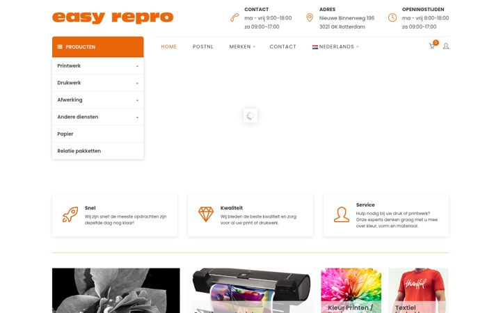 Ekrānuzņēmums no easyrepro.nl