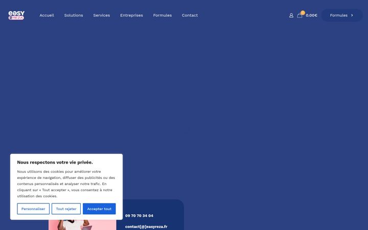Screenshot of easyreza.fr