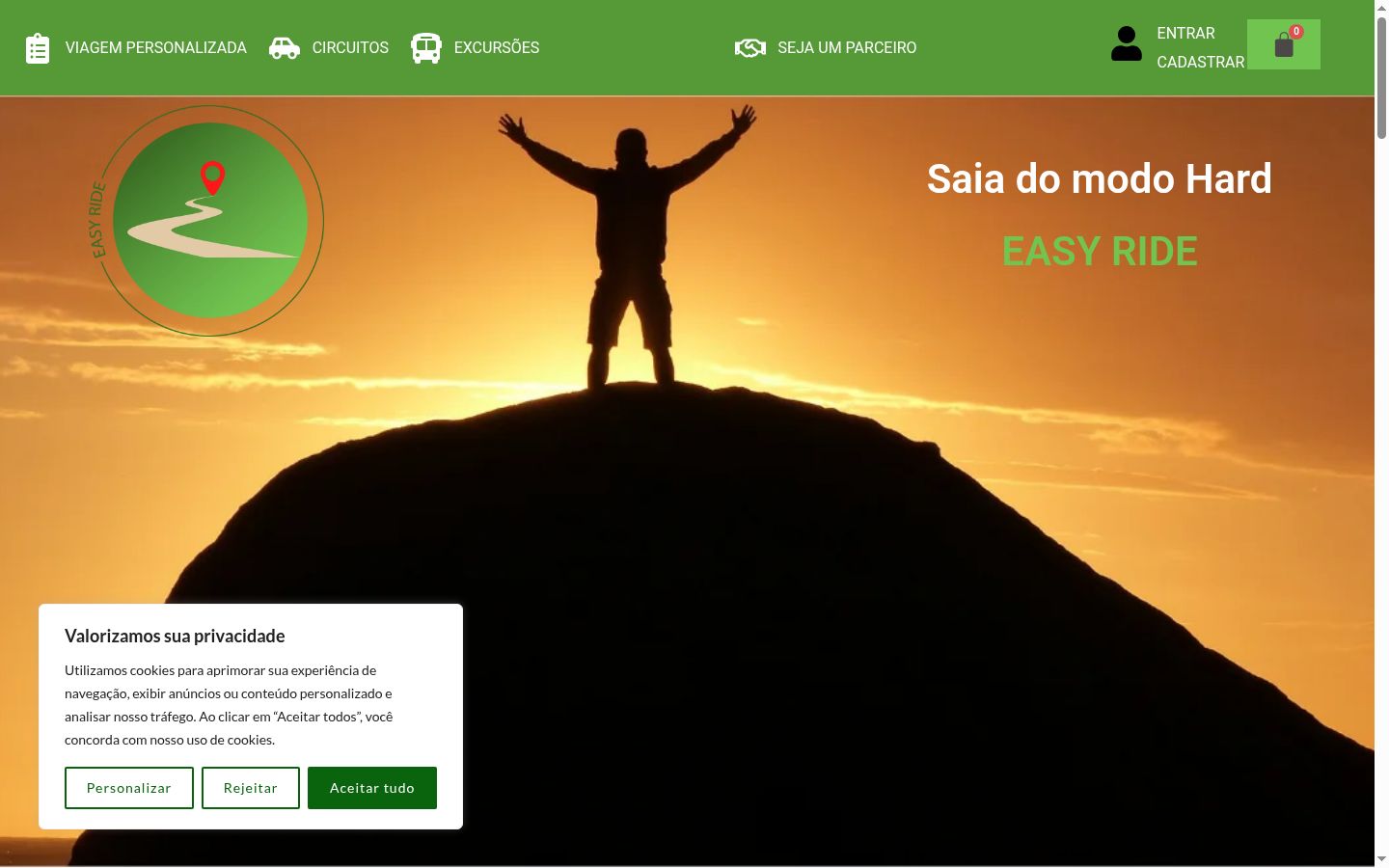 Snimka zaslona bannera za privolu prikazanog prije bilo kakve interakcije