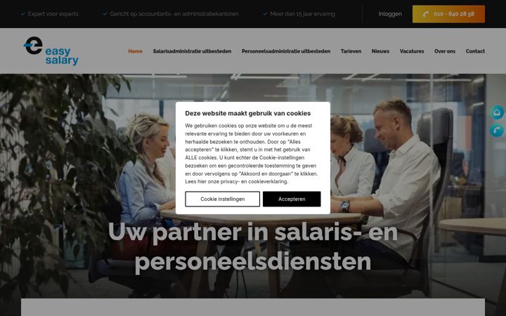 Screenshot di easysalary.nl